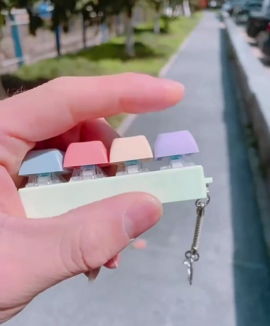 Fidget Keyboard Keychain
