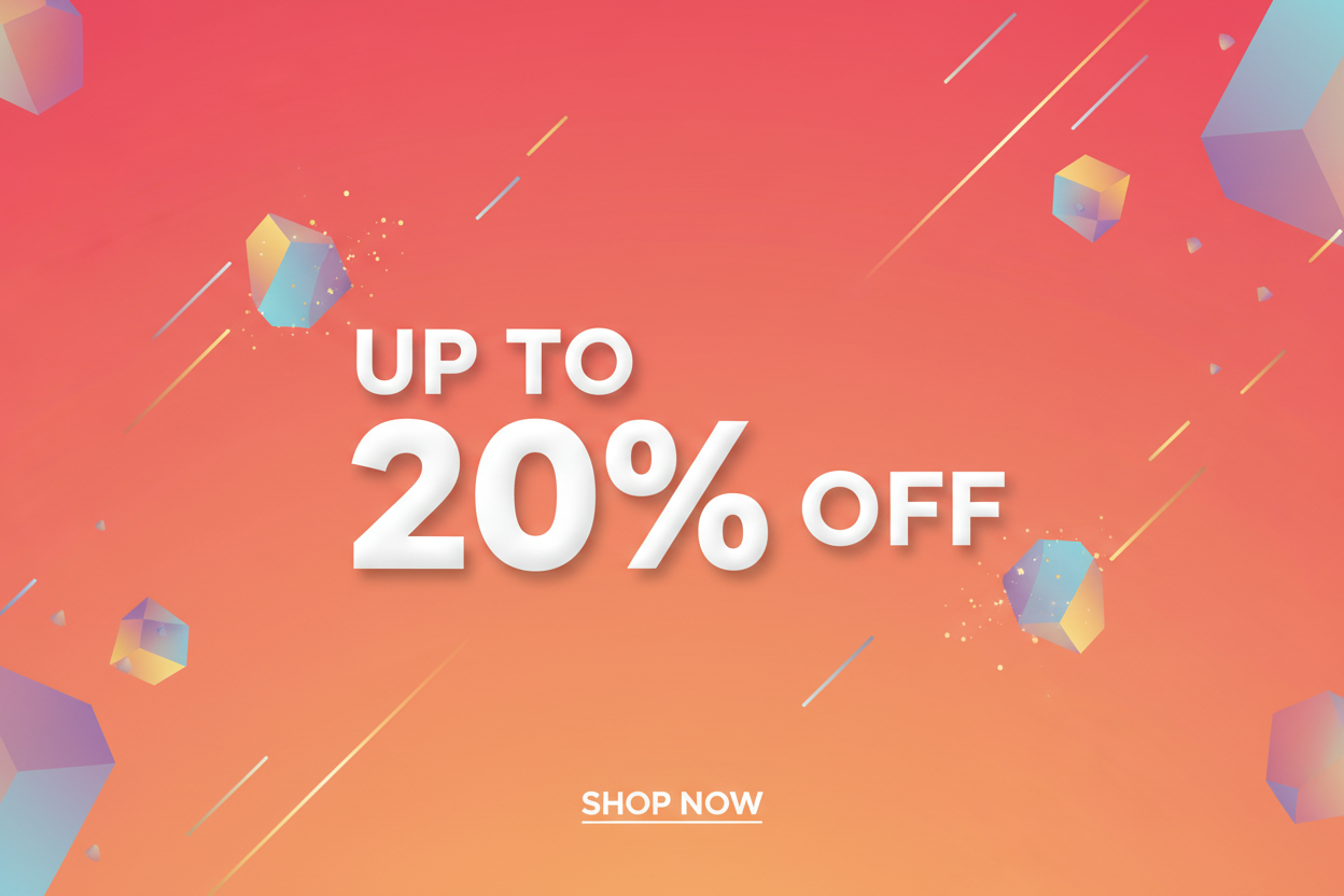 Up to 20% off
